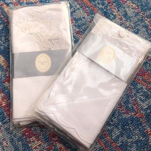 Vintage NWT Christian Dior white cotton napkins
